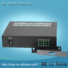 1 port rj45 de port de fibre, convertisseur de médias simple de fibre de RX / TX avec 2 ports ethernet